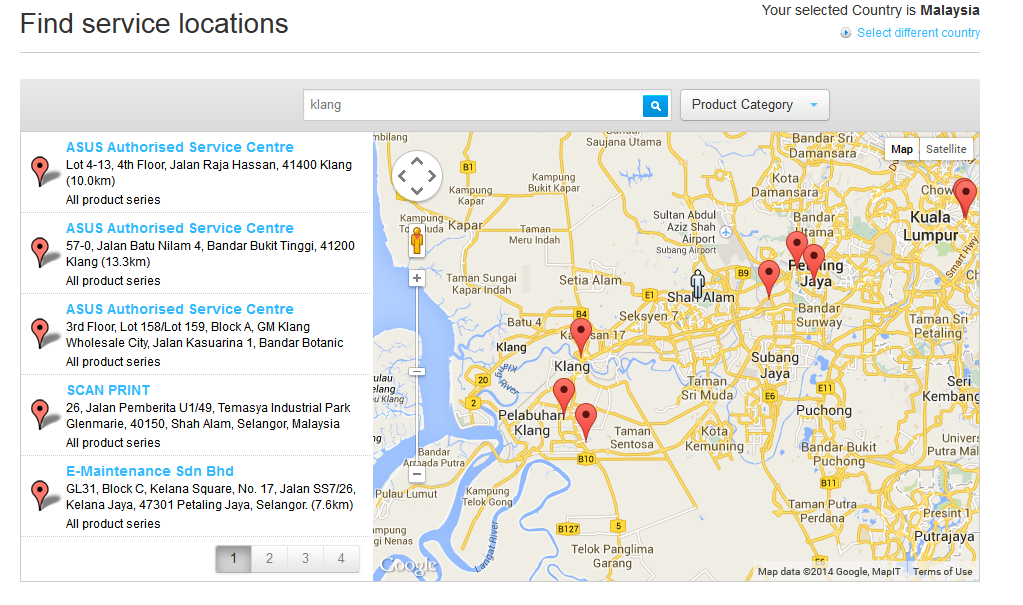 None of these are service centers anymore