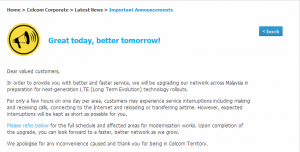 Celcom launching LTE in Malaysia