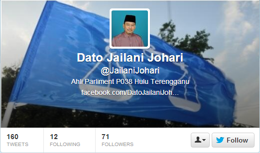 Dato Jailani JOhari Twitter