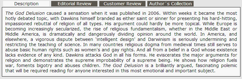 The God Delusion Description God_delusion