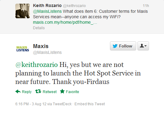 Maxis Home Terms and Conditions